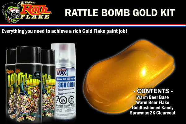 Rattle Gold RATTLE BOMB COMPLETE KITGold Kit – Roth Metal Flake