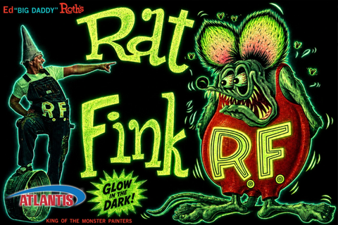 Glow in the Dark Rat Fink 6 Inches Tall Limited Edition